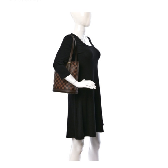 LOUIS VUITTON Damier Ebene Marais Bucket - Picture 13 of 13